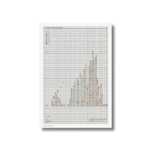 a4 cross stitch pattern sheet printed — single sheet cross print