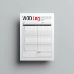 a4 crossfit wod log sheet printed — single sheet crossfit page (1)