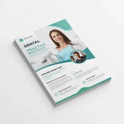 a4 dental practice flyer printed — single sheet business flyer leaflet
