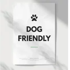 a4 dog friendly sign a4 printed — single sheet dog print (1)