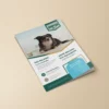 a4 dog walking flyer printed — single sheet business flyer leaflet
