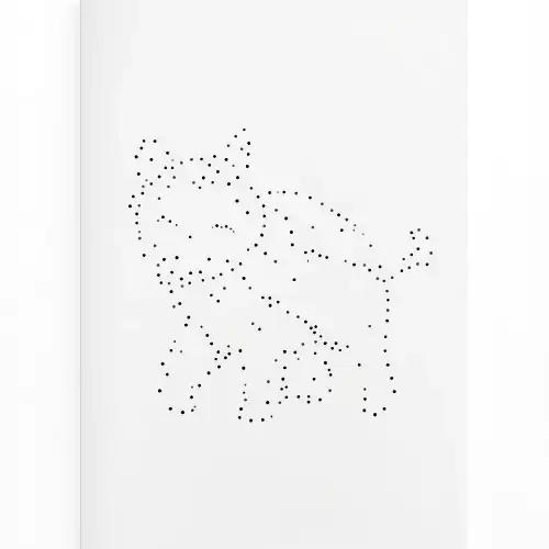 a4 dot to dot activity printed — single page activity sheet