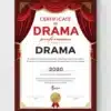 a4 drama performance award printed — single sheet drama print (1)