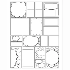 a4 draw your own comic sheet printed — single page activity sheet