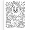 a4 easter colouring page printed — single page activity sheet