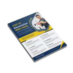 a4 electrician services flyer printed — single sheet business flyer leaflet