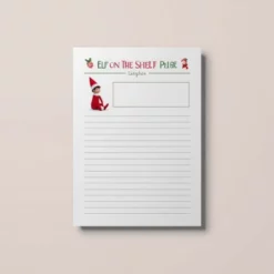 a4 elf on the shelf letter printed — single page activity sheet
