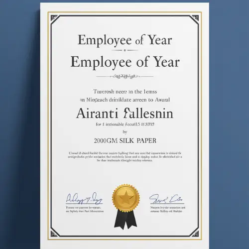 a4 employee of the year printed — single sheet employee print