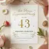 a4 engagement party invite printed — single sheet engagement print (1)