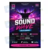 a4 event flyer printed sheet — concert party promotional leaflet print