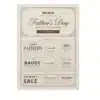 a4 fathers day voucher sheet printed — single sheet fathers print