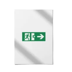 a4 fire exit sign a4 printed — single sheet fire print