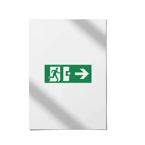 a4 fire exit sign a4 printed — single sheet fire print