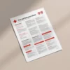 a4 first aid reference sheet printed — single sheet first page (1)
