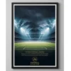 a4 football stadium poster printed — football wall art poster single sheet