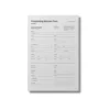 a4 fundraising sponsor form printed — single sheet fundraising print