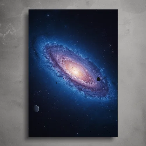 a4 galaxy universe poster printed — galaxy wall art poster single sheet