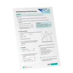a4 gcse maths exam practice printed — single sheet gcse practice