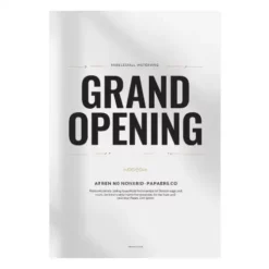 a4 grand opening sign a4 printed — single sheet grand print