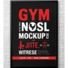 a4 gym motivational poster printed — gym wall art poster single sheet