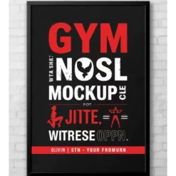 a4 gym motivational poster printed — gym wall art poster single sheet