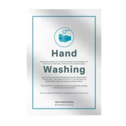 a4 hand washing sign a4 printed — single sheet hand print