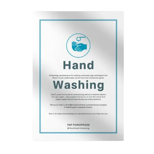 a4 hand washing sign a4 printed — single sheet hand print