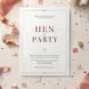 a4 hen party invitation printed — single sheet hen print