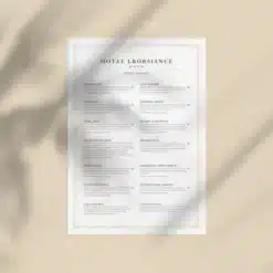 a4 hotel room service menu printed — single sheet hotel page (1) (1)