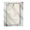 a4 hotel room service menu printed — single sheet hotel page (1)