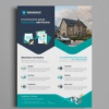 a4 insurance broker flyer printed — single sheet business flyer leaflet