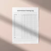 a4 intermittent fasting log printed — single sheet intermittent page (1)