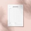 a4 keto diet tracker printed — single sheet keto page (1)