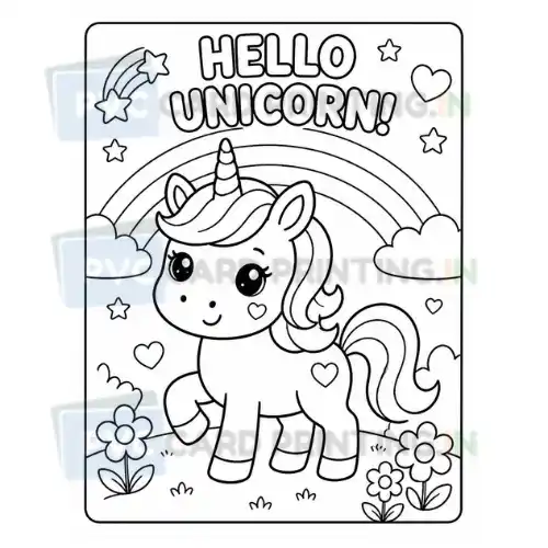 a4 kids colouring page printed — children activity sheet single page print (1)
