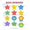 a4 kids reward star sticker sheet printed — school praise stickers single page