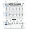 a4 kids word search puzzle sheet printed — school activity game page