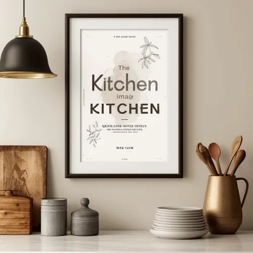 a4 kitchen inspirational art printed — kitchen wall art poster single sheet