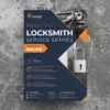 a4 locksmith services flyer printed — single sheet business flyer leaflet