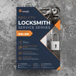 a4 locksmith services flyer printed — single sheet business flyer leaflet