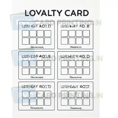 a4 loyalty card sheet printed — stamp loyalty card 8 up single page
