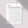 a4 macro tracking sheet printed — single sheet macro page (1)