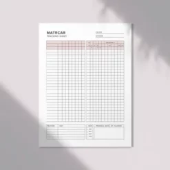 a4 macro tracking sheet printed — single sheet macro page (1)