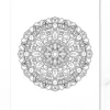 a4 mandalas colouring page printed — single page activity sheet