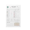 a4 mental health check sheet printed — single sheet mental page