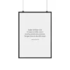 a4 minimalist motivational poster printed — minimalist wall art poster single sheet