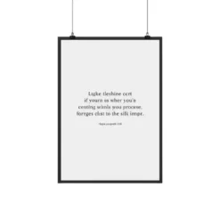a4 minimalist motivational poster printed — minimalist wall art poster single sheet