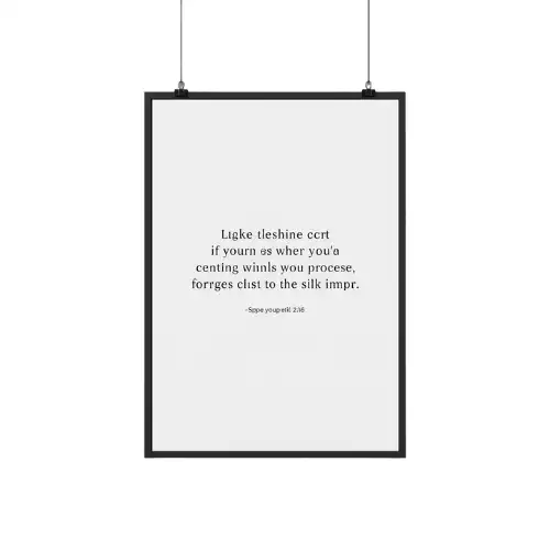 a4 minimalist motivational poster printed — minimalist wall art poster single sheet