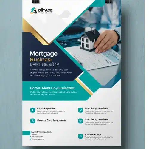 a4 mortgage broker flyer printed — single sheet business flyer leaflet
