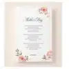a4 mothers day poem print printed — single sheet mothers print
