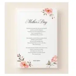 a4 mothers day poem print printed — single sheet mothers print